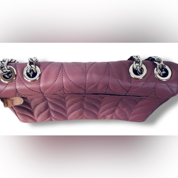 Kate Spade Briar Lane Plumberry Quilted Convertible Shoulder Bag & Wallet & COA - Picture 3 of 11